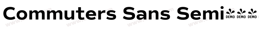 Commuters Sans Semi字体转换